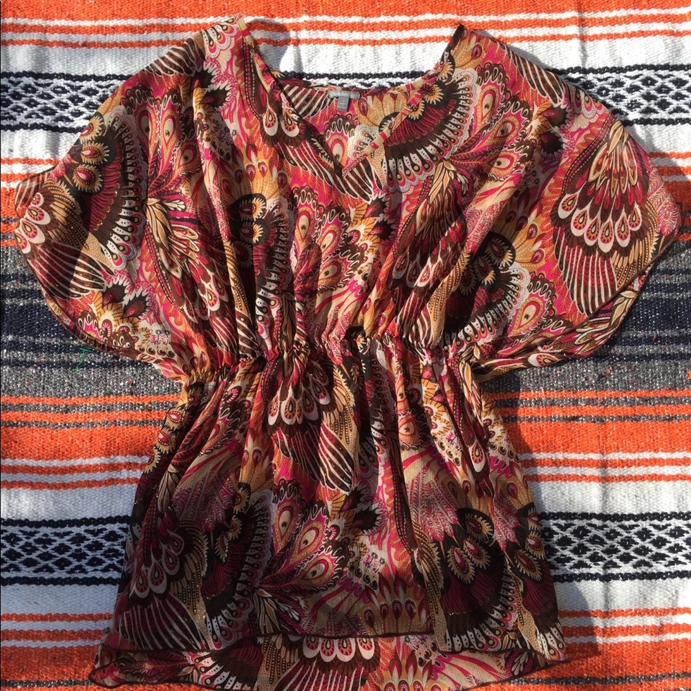 Charlotte Russe Paisley Floral Blouse